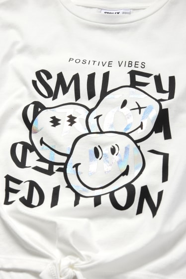 Bambini - SmileyWorld® - t-shirt con nodo - bianco