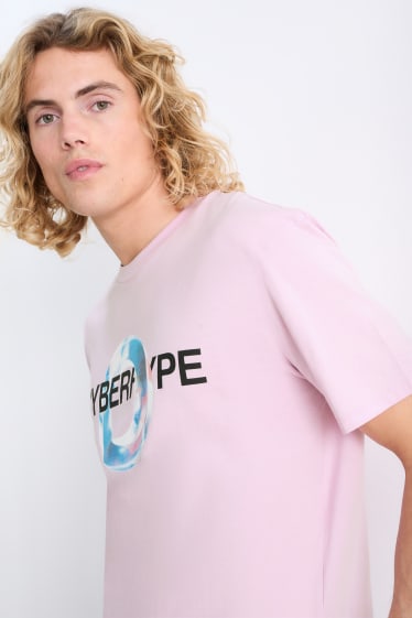 Pánské - Tričko - růžová
