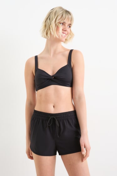 Dona - Top de biquini amb nus - enconxat - LYCRA® XTRA LIFE™ - negre