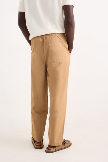 Hommes - Chino - tapered fit - beige