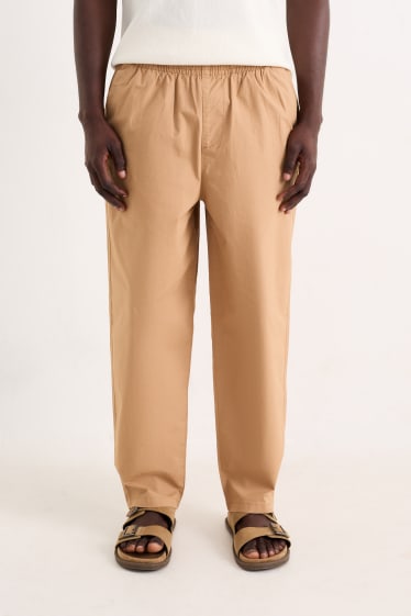 Uomo - Pantaloni chino - tapered fit - beige