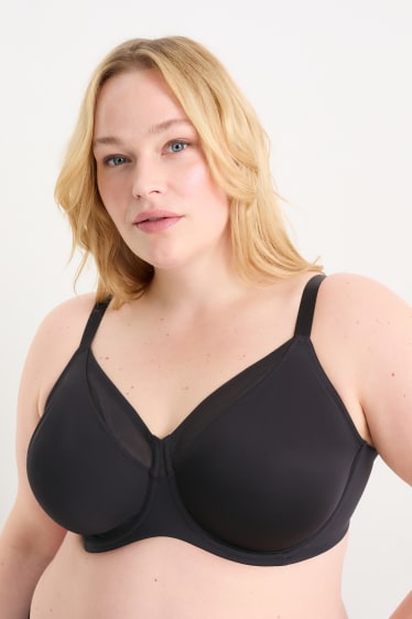 Women - Underwire minimiser bra - black