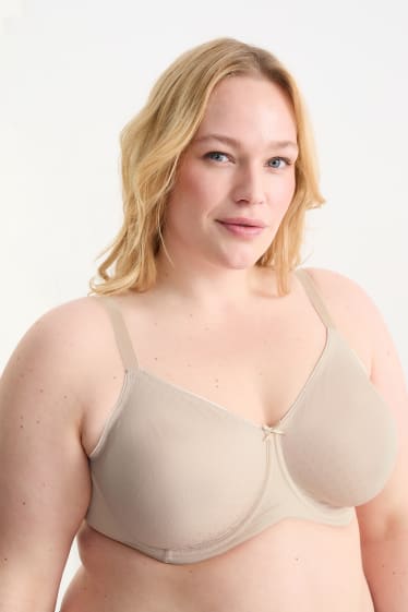 Damen - Minimizer-BH mit Bügel - hellbeige