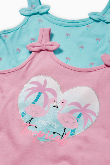 Kinder - Multipack 2er - Flamingo - Top - pink