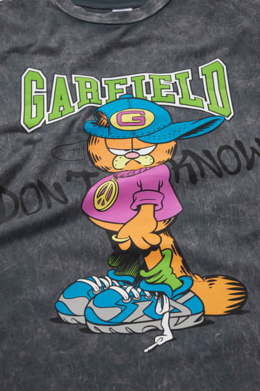 Kinder - Garfield - Kurzarmshirt - grau