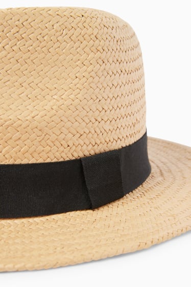 Uomo - Cappello di paglia - beige