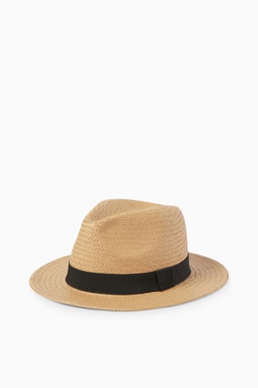 Uomo - Cappello di paglia - beige