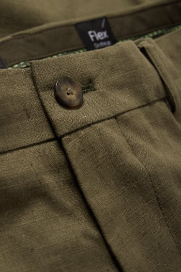 Men - Mix-and-match trousers - regular fit - Flex - LYCRA® - green