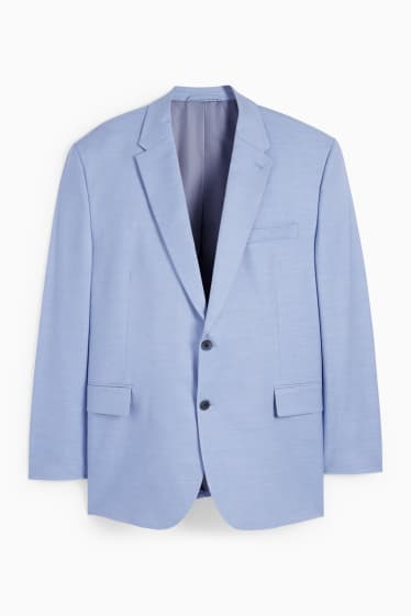 Pánské - Oblekové sako - regular fit - Flex - světle modrá