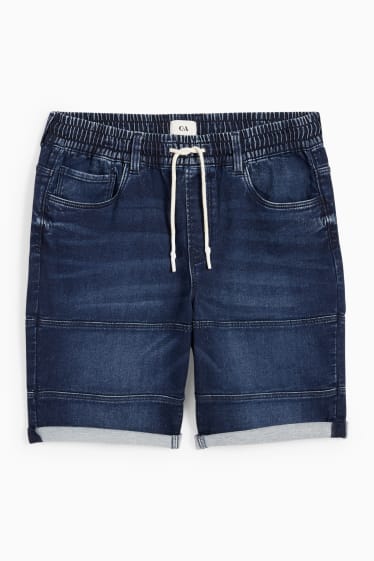 Hommes - Bermudas en jean - Flex jog denim - LYCRA® - jean bleu foncé
