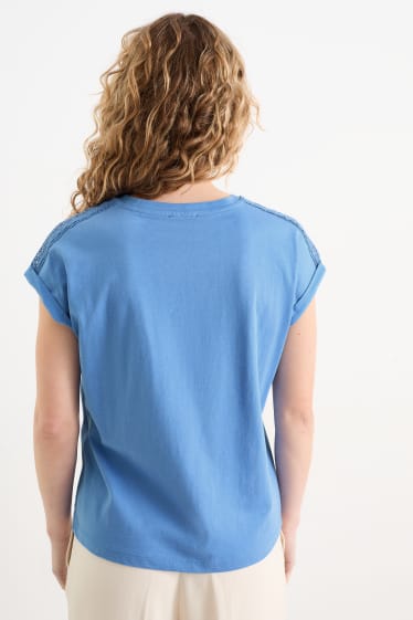 Damen - T-Shirt - blau