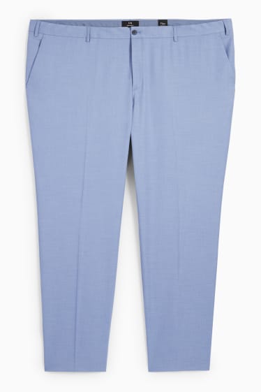 Men - Mix-and-match suit trousers - regular fit - Flex - blue