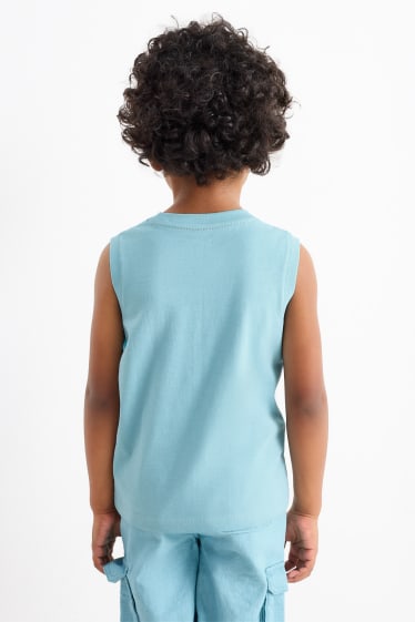 Nen/a - Tauró - samarreta sense mànigues - blau