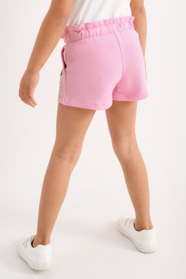 Dětské - Multipack 2 ks - Minnie Mouse - teplákové šortky - růžová