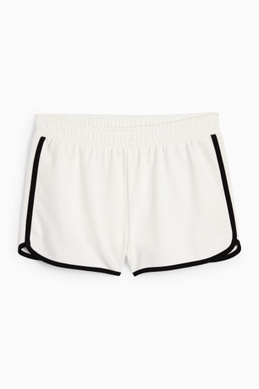 Donna - CLOCKHOUSE - shorts di felpa - bianco crema