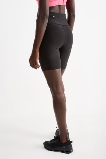 Donna - Shorts tecnici stile ciclista - 4 Way Stretch - nero