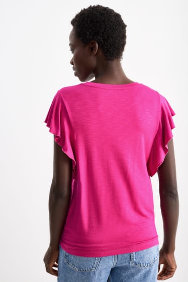 Mujer - Camiseta básica - rosa oscuro