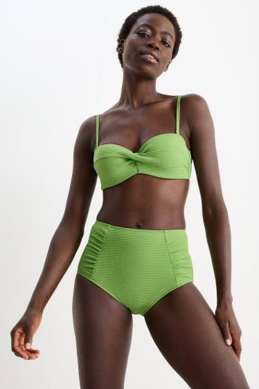 Femei - Chiloți bikini - talie înaltă - LYCRA® XTRA LIFE™ - verde deschis