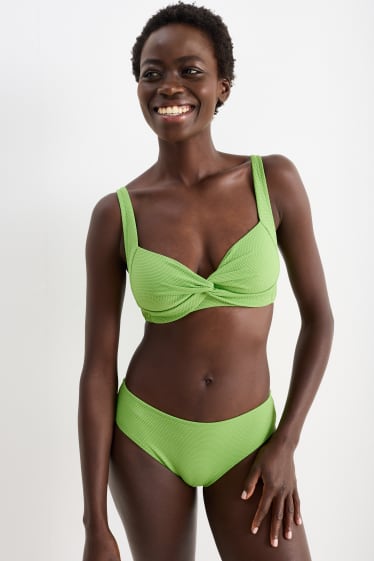 Kobiety - Góra od bikini z supełkiem - wyściełana - LYCRA® XTRA LIFE™ - jasnozielony