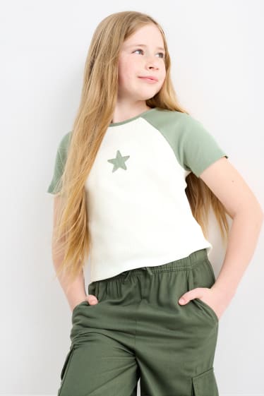 Nen/a - Estrella - samarreta de màniga curta - blanc