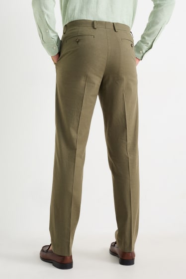 Men - Mix-and-match trousers - regular fit - Flex - LYCRA® - green