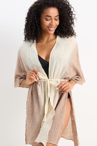 Femmes - Kimono - beige clair