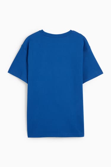 Kinder - Fußballschuhe - Kurzarmshirt - blau