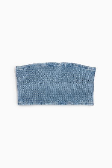 Donna - CLOCKHOUSE - corsetto in jeans - jeans blu