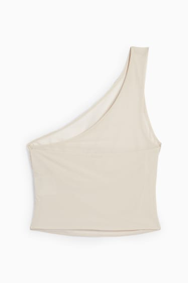 Damen - Crop Top - hellbeige