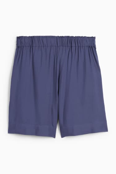 Femmes - Short - mid waist - bleu foncé