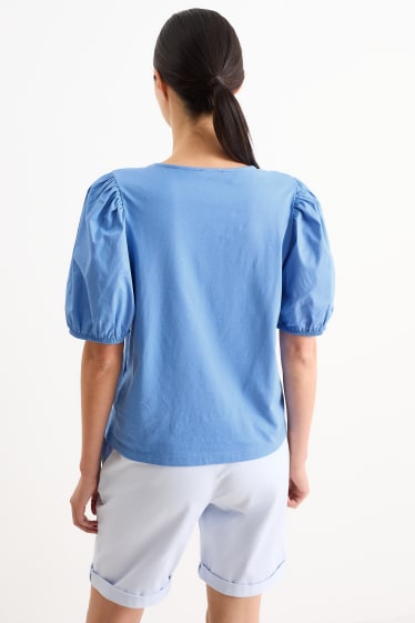 Damen - T-Shirt - blau