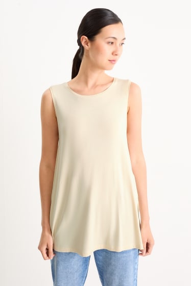 Women - Basic top - light beige