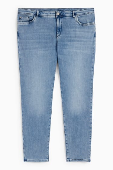 Kobiety - Skinny Jeans - średni stan - One Size Fits More - dżins-niebieski