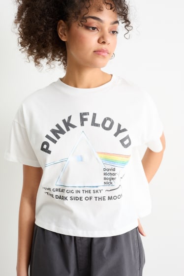 Adolescenți și tineri - CLOCKHOUSE - tricou - Pink Floyd - alb