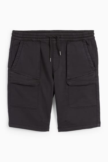 Men - Cargo shorts - LYCRA® - black