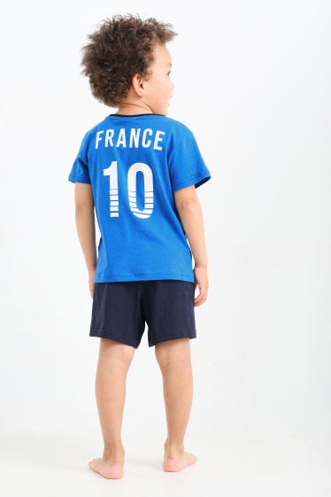 Copii - Franța - pijama scurtă - 2 piese - albastru
