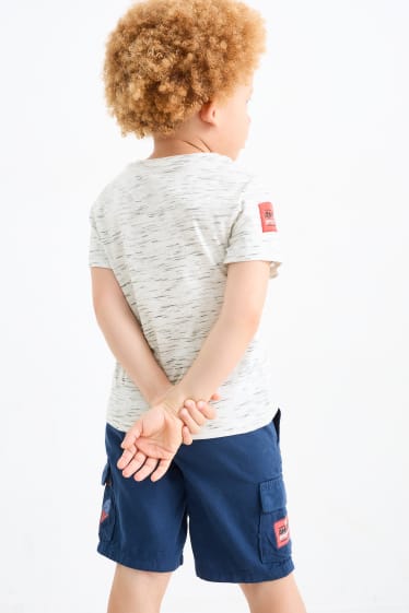 Bambini - Uomo Ragno - t-shirt - effetto brillante - grigio chiaro melange