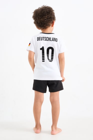 Dzieci - Niemcy - letnia piżama - 2 części - czarny / biały