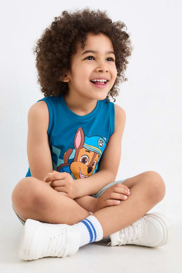 Niños - Pack de 3 - La Patrulla Canina - camisetas sin mangas - blanco / azul