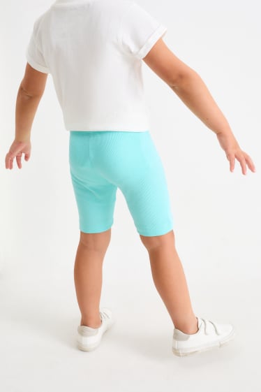 Children - Multipack of 4 - cycling shorts - turquoise