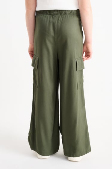 Children - Cargo trousers - dark green