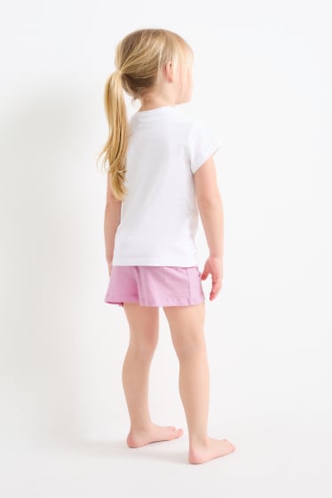 Dzieci - Delfin - letnia piżama - 2-części - biały