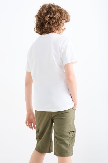 Niños - Cocodrilo - camiseta de manga corta - blanco roto