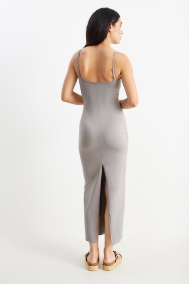 Femmes - Robe moulante - gris