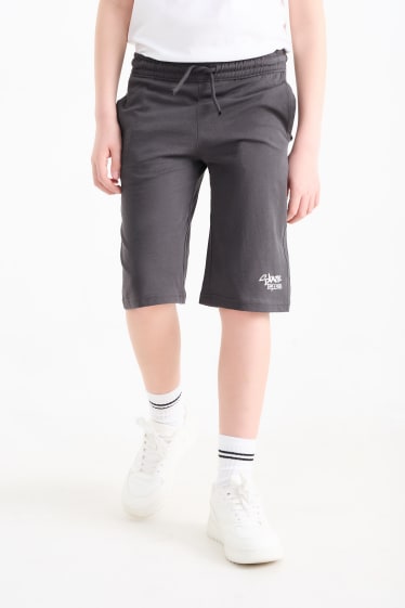 Niños - Skater - shorts deportivos - gris oscuro