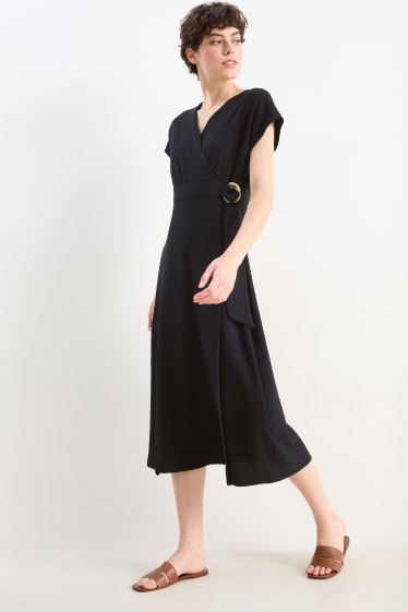 Women - Wrap dress - black