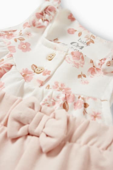 Babies - Flowers - baby outfit - 2 piece - rose