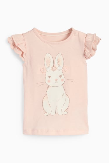Babies - Bunny rabbit - baby outfit - 2 piece - rose