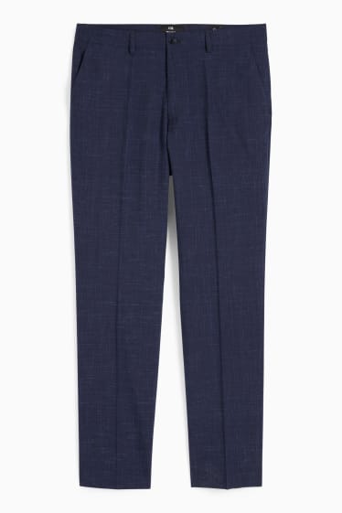 Men - Mix-and-match suit trousers - regular fit - Flex - dark blue