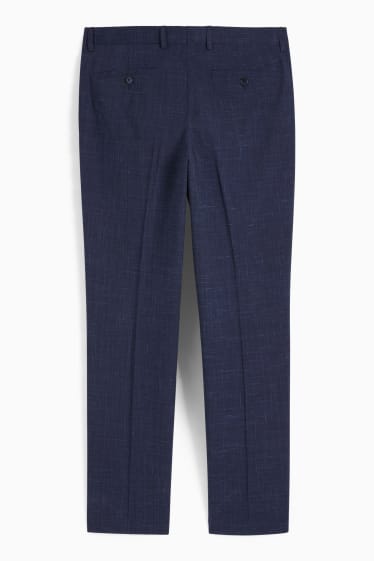 Men - Mix-and-match suit trousers - regular fit - Flex - dark blue